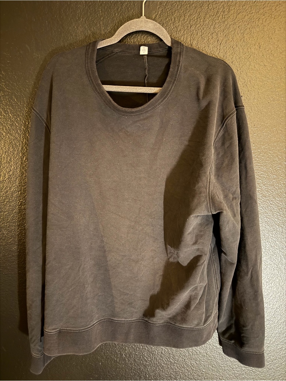 Lululemon City Sweat Classic Men's Crewneck Sweatshirt - Faded Black